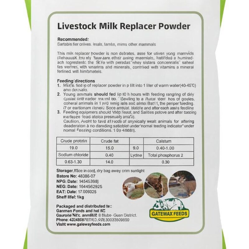 Livestock Milk Replacer Powder 1Kg